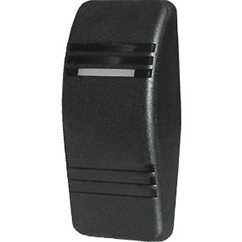 Blue Sea Contura Rocker Switch Actuator with 1 LED Indicator Light, black image number 1