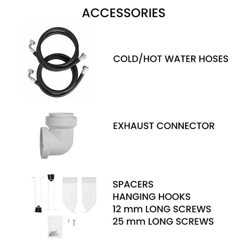 Equator Stackable EW 826 15-lb. Washer + ED 850 S 3.5 cu.ft. Vented Dryer, 110V, White image number 5