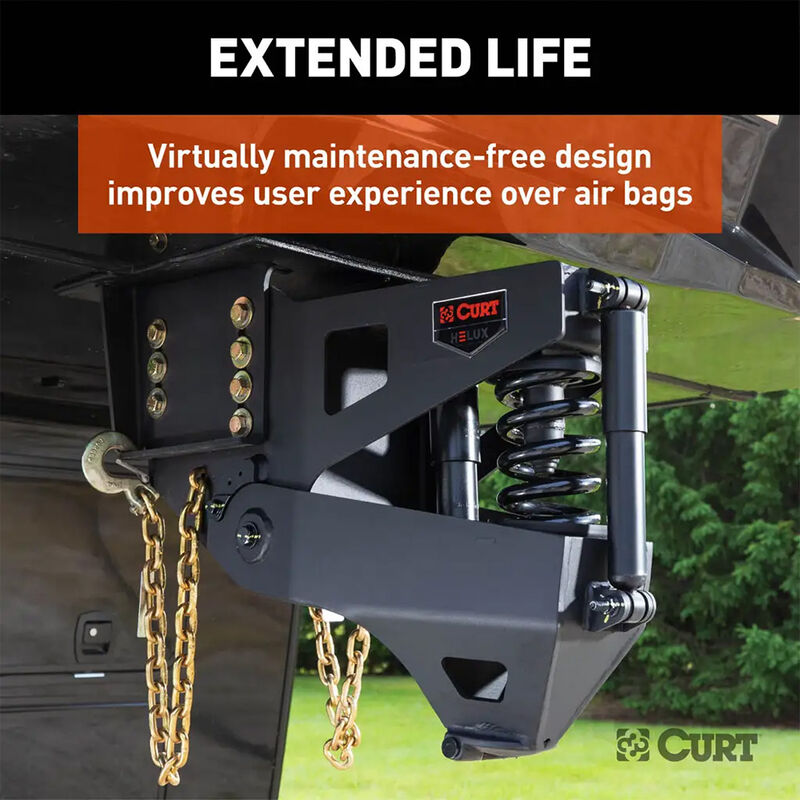 CURT Helux Coil-Spring Gooseneck Pin Box, 5,000 lbs. Pin Weight, 20,000 lbs. Capacity image number 3