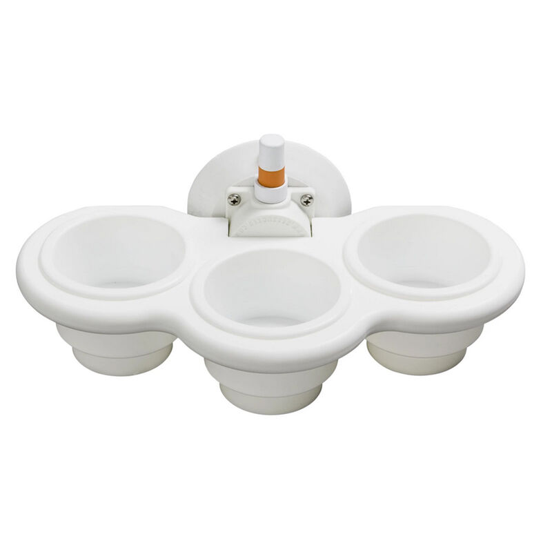 SeaSucker 3-Cup Holder, Vertical Mount, White image number 1