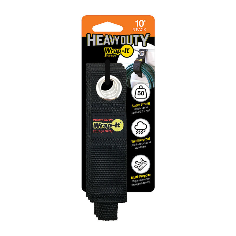 Wrap-It 10" Heavy-Duty Storage Straps, 3-Pack image number 6