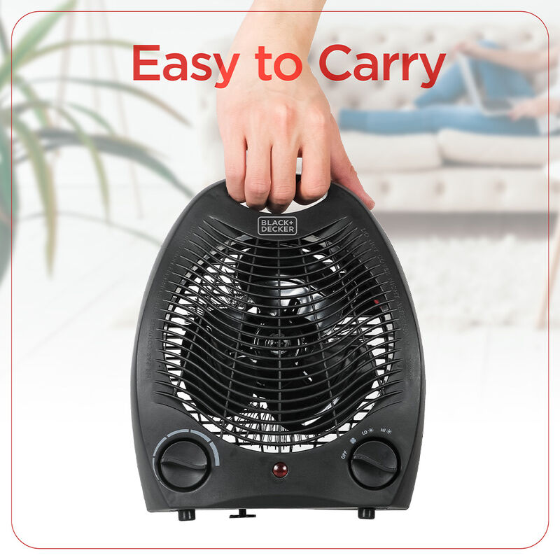 Black+Decker Personal Electric Heater, Black image number 4