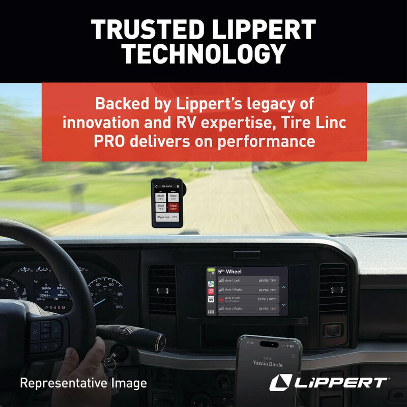Lippert Tire Linc PRO RV TPMS Tire Pressure Monitoring System, 6-Tire Sensor Kit image number 8