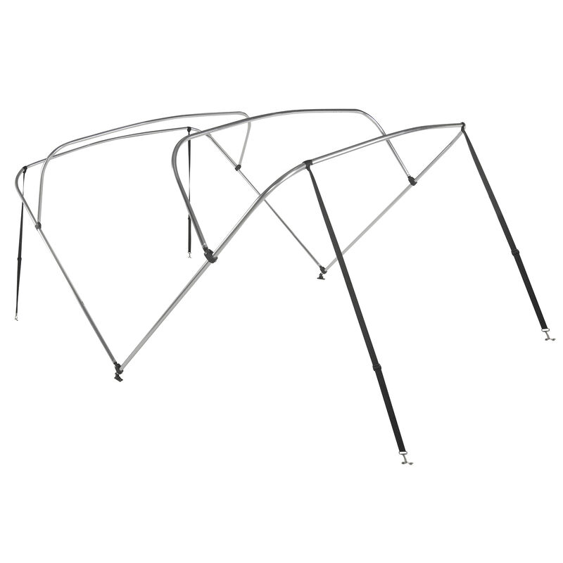 Shademate Bimini Top 4-Bow Aluminum Frame Only, 8'L x 42"H, 67"-72" Wide image number 1