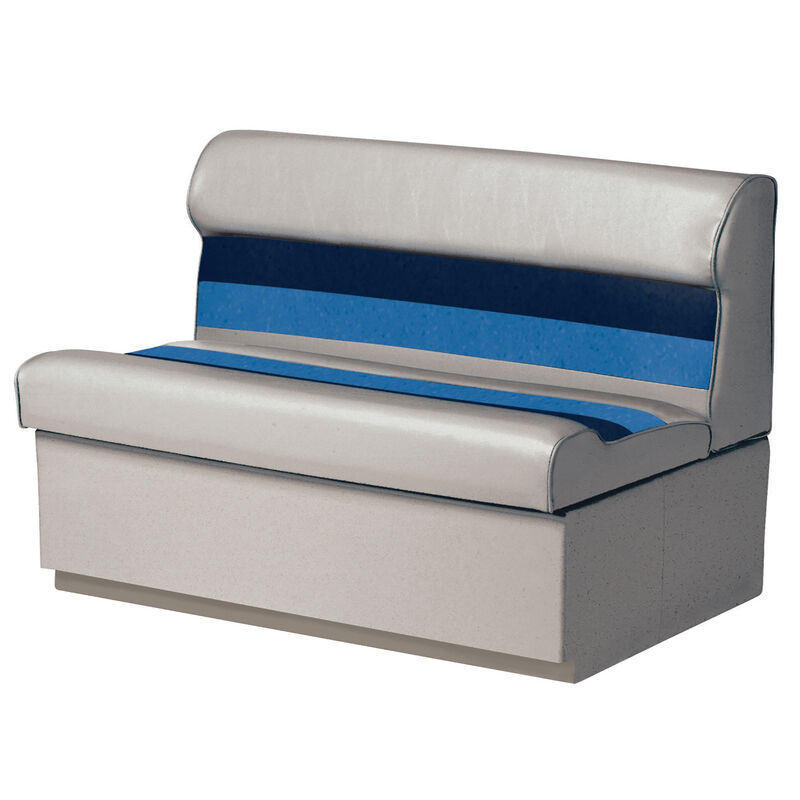 Toonmate Deluxe Pontoon 55" Wide Lounge Seat with Toe Kick Base, Gray image number 1