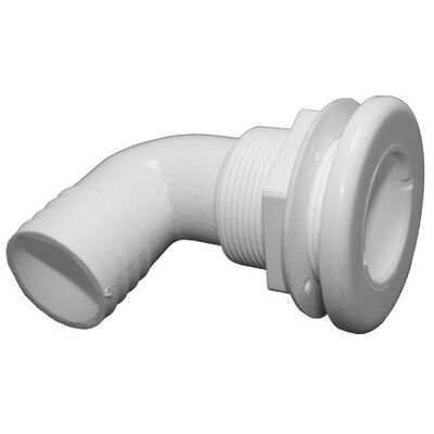 T-H Marine White 90&deg; Thru-Hull Hose Fitting, 1-1/2"