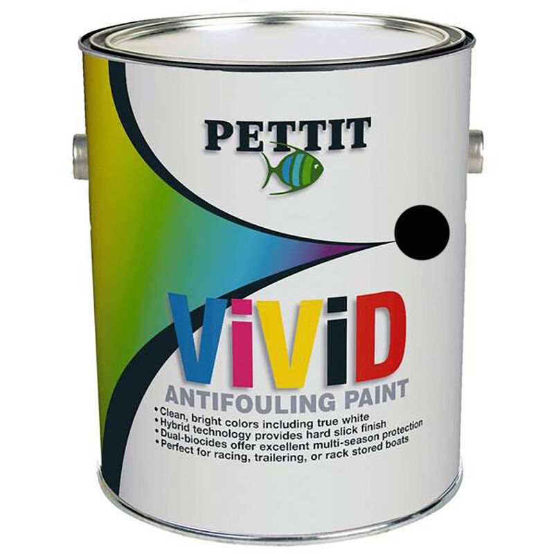 Pettit Vivid Black Paint, Quart image number 1