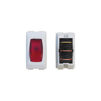 Valterra DG110PB Illuminated On/Off Rocker Switch, White/Red, 3-Pack