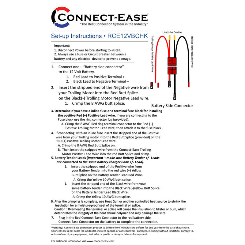Connect Ease 12-Volt Trolling Motor Kit with On-Board Charging Connection, Lithium Compatible image number 4
