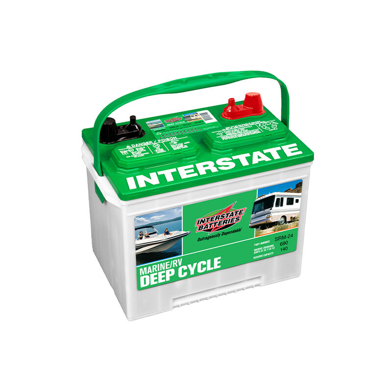 Interstate Marine/RV Deep Cycle Battery, Group Size 24M, 550 CCA image number 3