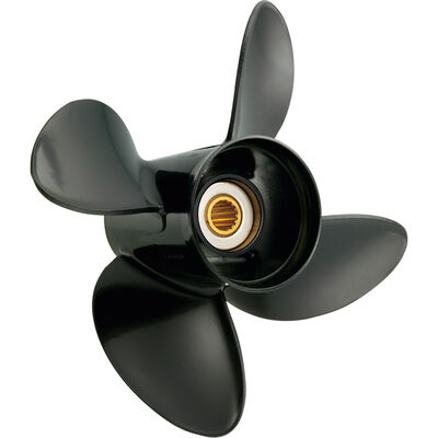 Solas 4-Blade Propeller, Pressed Rubber Hub / Aluminum, 10.5 dia x 13 pitch, Right Hand