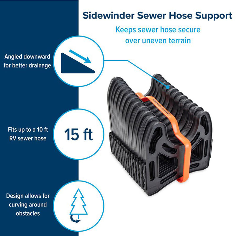 Camco Sidewinder RV Sewer Hose Support image number 17
