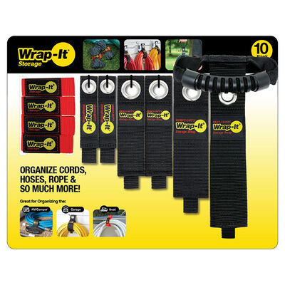 Wrap-It 10-Piece Storage Strap Combo Pack