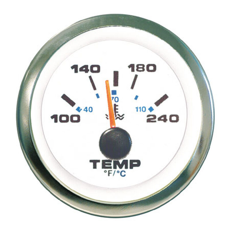 Sierra White Premier Pro 2" Water Temperature Gauge image number 1