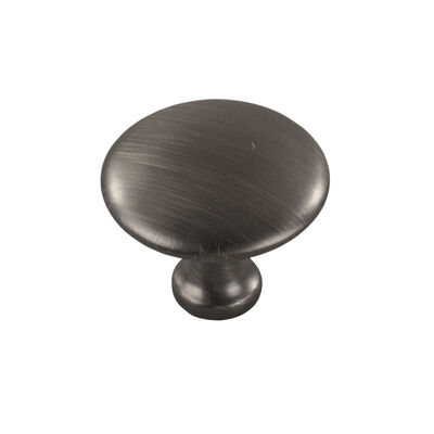 JR Products Designer Cabinet Knob, Round, Brushed Nickel