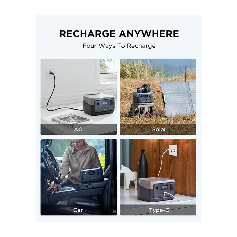 EcoFlow RIVER 2 Portable Power Station with 110W Solar Panel image number 6