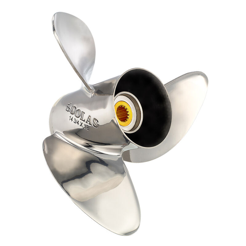 Solas 3-Blade Propeller, Pressed Rubber Hub / Stainless Steel, 14.8 dia x 17 RH image number 1