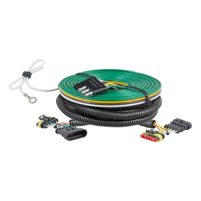 CURT 58911 Custom Towed-Vehicle RV Wiring Harness, Select Fiat 500 image number 1