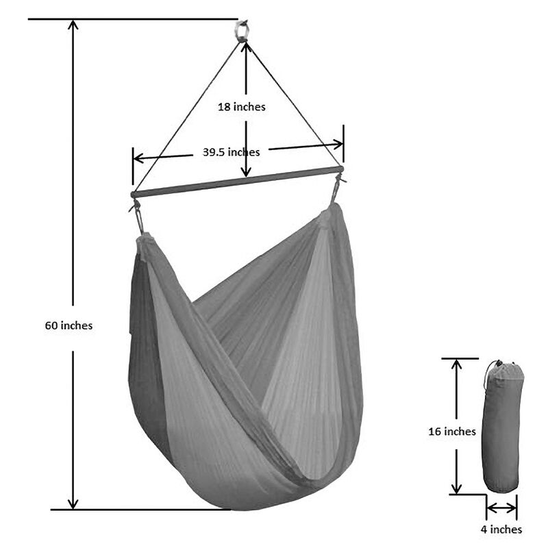 Algoma GO2 Traveler Portable Camping Hammock Chair image number 6