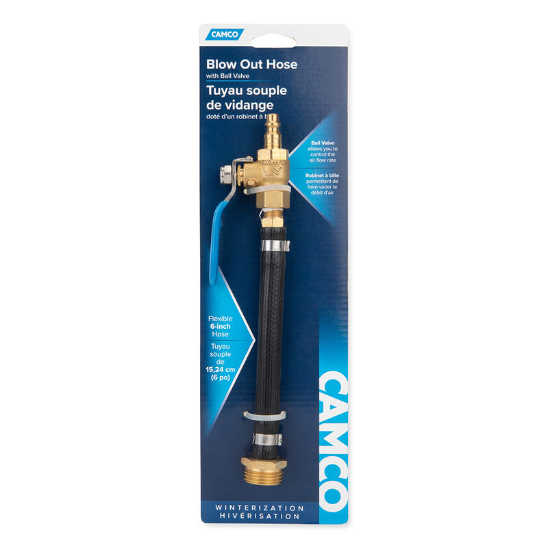 Camco RV Freshwater Blow-Out Hose with Ball Valve image number 1