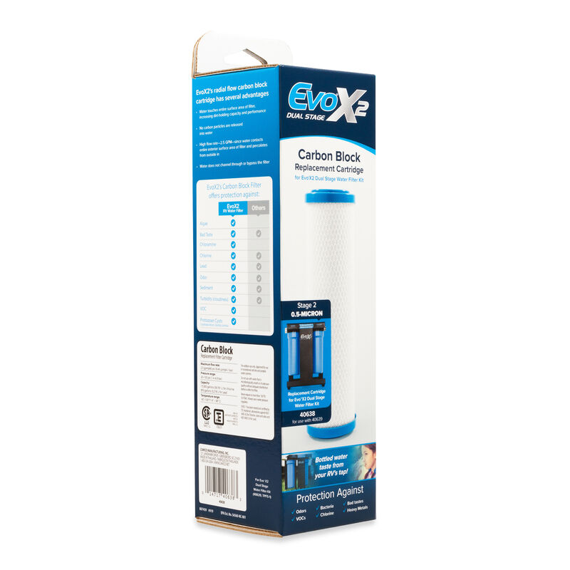 Camco EVO X2 Carbon Block Replacement RV Water Filter image number 3