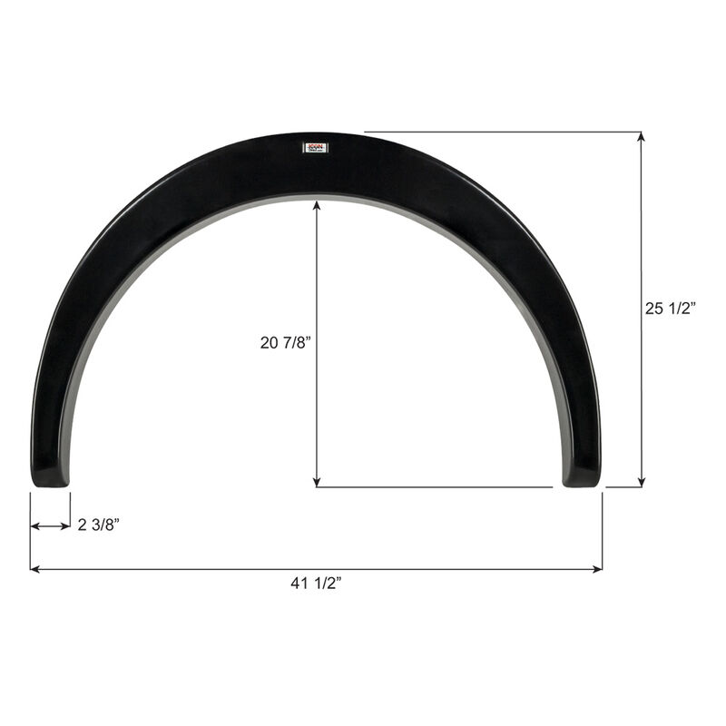 Coachmen RV FS6780 Single Axle Fender Skirt, Black image number 2
