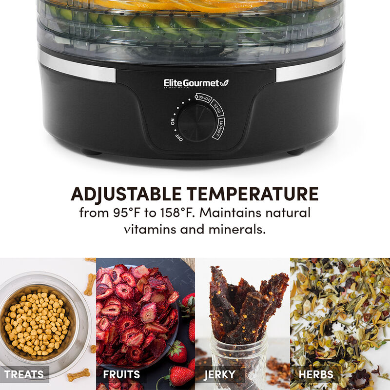  Elite Gourmet 5-Tier Food Dehydrator, Transparent image number 6