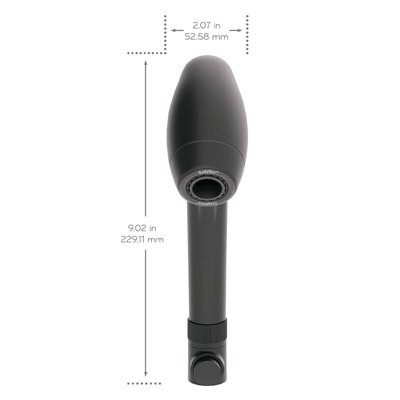Oxygenics BodySpa RV Handheld Shower Head Kit, Matte Black image number 5
