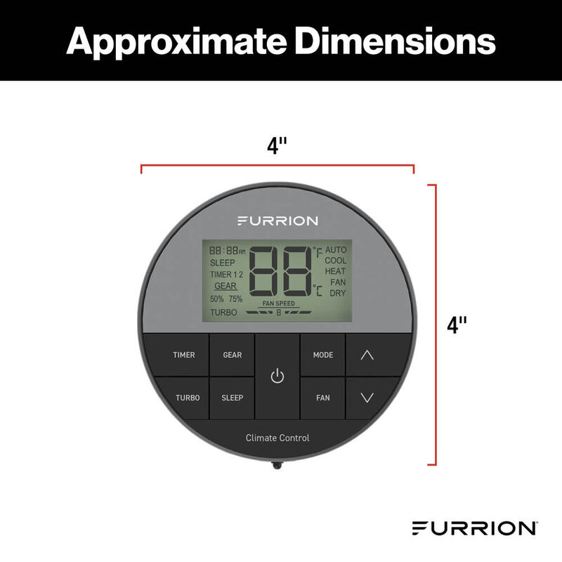 Furrion Chill Cube Ducted RV Rooftop AC Single-Zone Thermostat image number 2