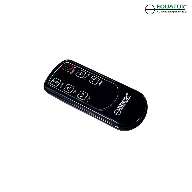 Equator 26" Portable/Freestanding Electric Fireplace, Walnut Brown w/Flame log effect Infrared Quartz image number 9