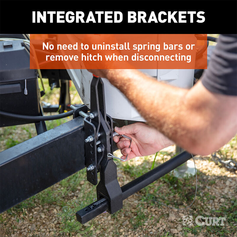 Curt TruTrack 2P Trailer-Mounted Weight Distribution Hitch, 10K image number 9