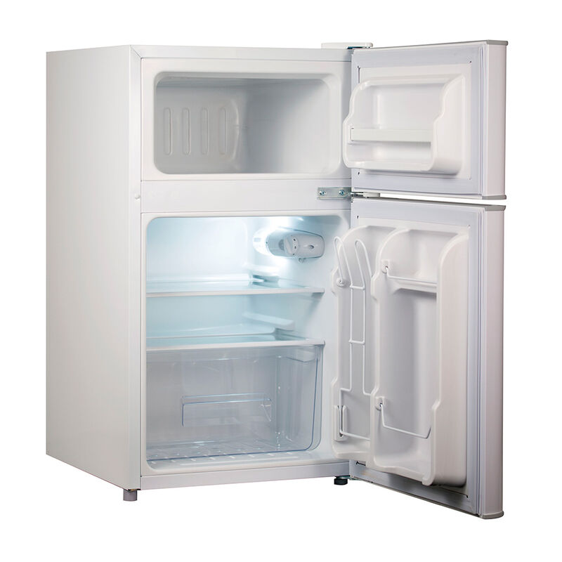 Black+Decker 3.1 cu. ft. 2-Door Mini Fridge with Freezer, White image number 4