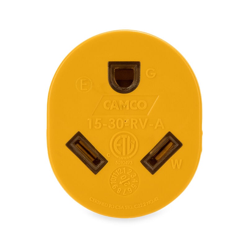 Camco 15A Male / 30A Female Power Grip Adapter image number 9