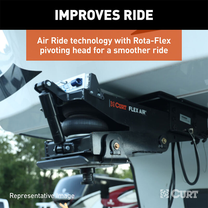 CURT L05 Flex Air Pin Box, 18,000 lbs. image number 4