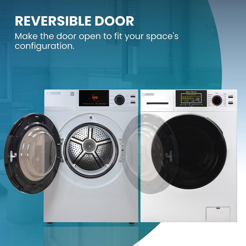 Equator ED 880 4 cu. ft. 220V Electric Stackable Vented Sensor Dryer, White image number 20