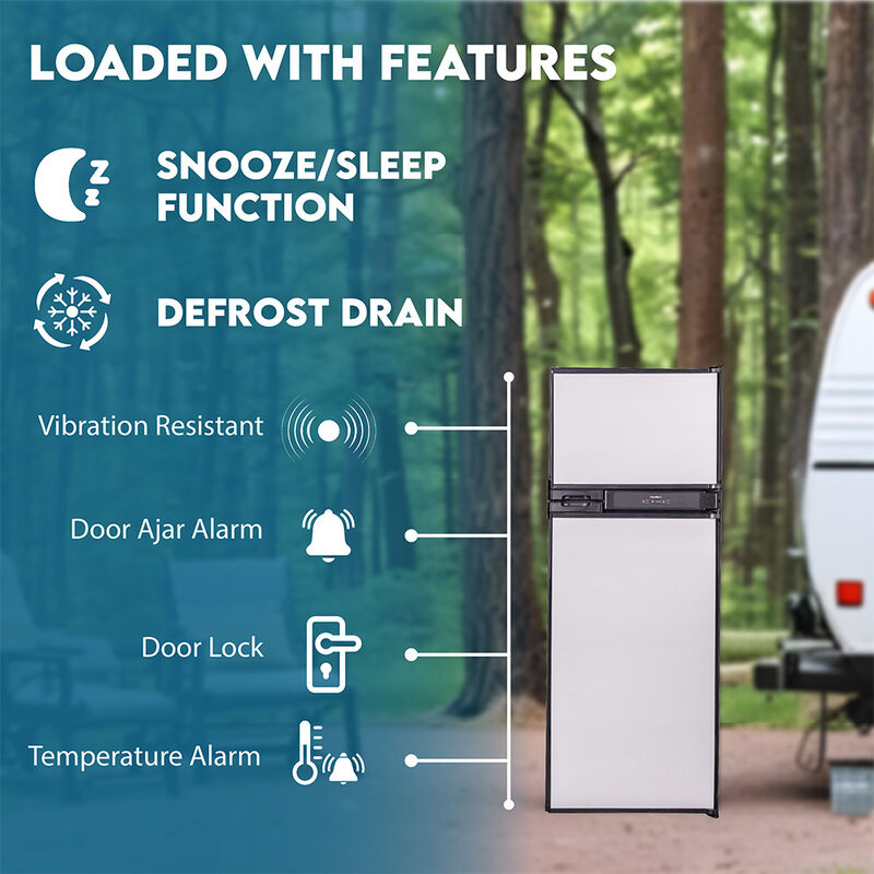Equator Advanced Appliances ConServ 10 cu. ft. 12V DC Power Refrigerator, Stainless Steel image number 13