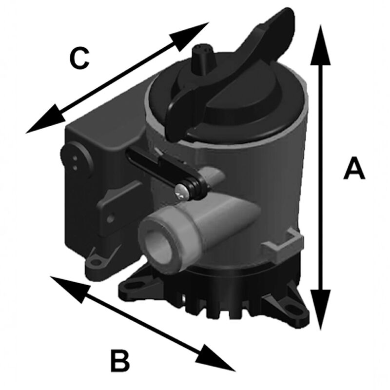 Johnson Pump Bilge Pump, Automatic Submersible; 1000 Gallon Per H image number 3