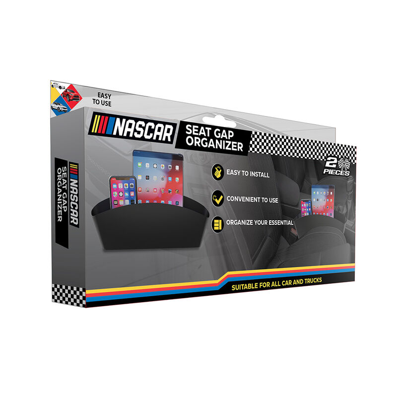 NASCAR Car Seat Gap Filler Organizer, 2-Pack image number 1