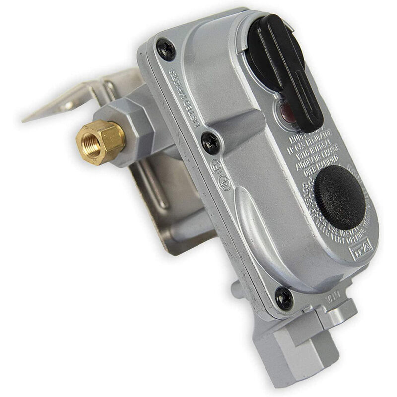 Flame King 2-Stage Auto Changeover Propane Gas RV Regulator Kit with Two 12" Pigtails image number 5
