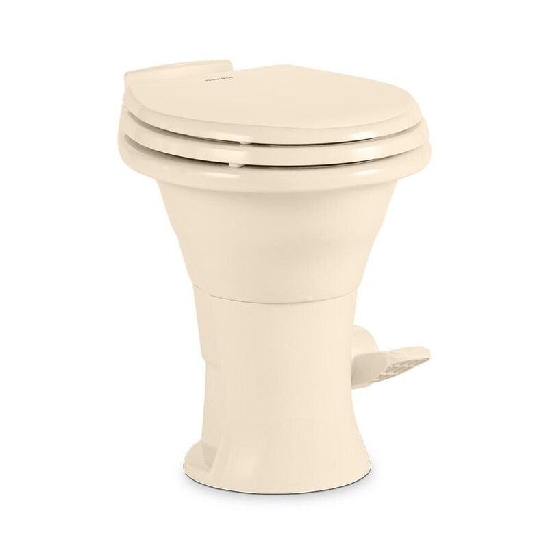 Dometic 310 Series Standard Height Gravity RV Toilet with Ceramic Bowl, Bone image number 1