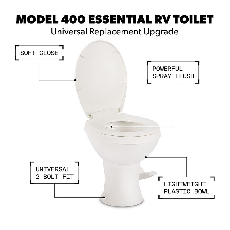 Dometic Model 400 Essential RV Toilet, Standard Height image number 2