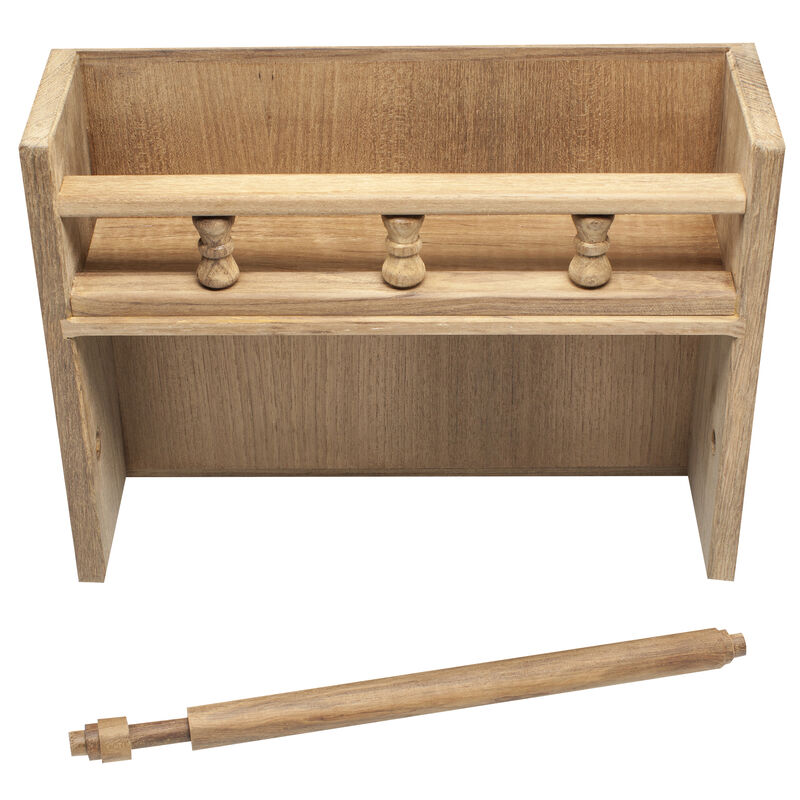Whitecap Teak Spice Rack w/Paper Towel Holder image number 2
