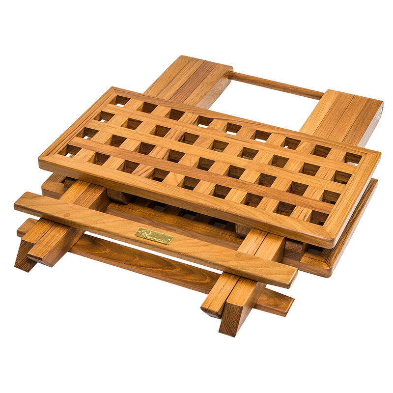 Whitecap Teak Grate Top Fold-Away Table image number 2