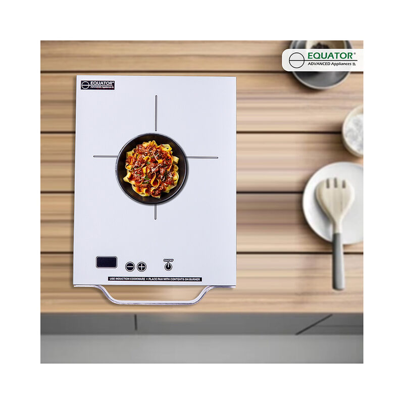 Equator PIC 100 Portable 11" Single-Burner Induction Cooktop with Handle, Silver image number 9