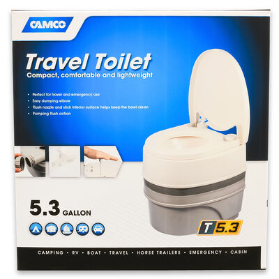 Camco Travel Toilet, 5.3 Gal.