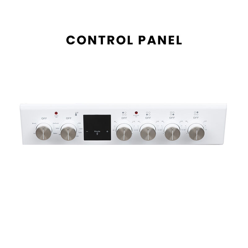 Equator 20" Electric Cooking Range with Convection Oven and Air Fryer, White image number 3