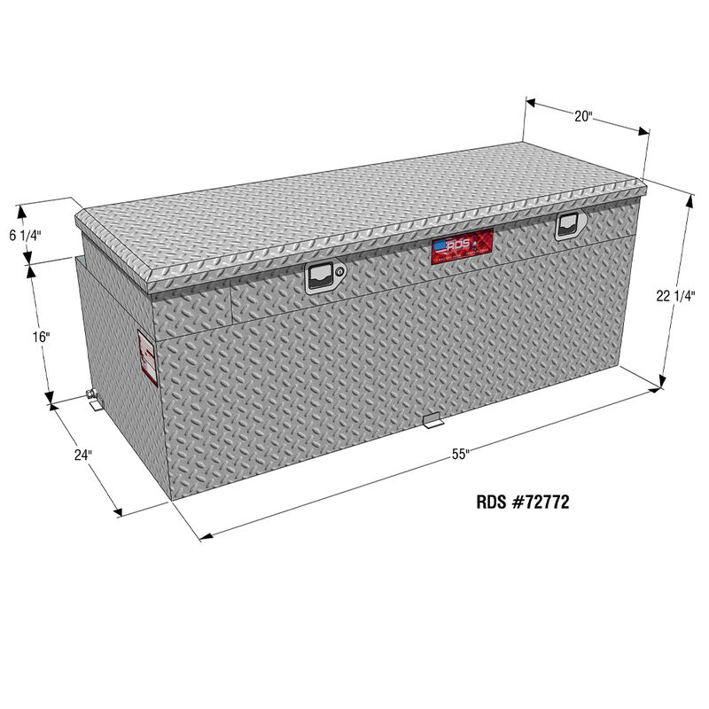Auxiliary Combo Fuel & Tool Boxes, 90 gallon image number 5