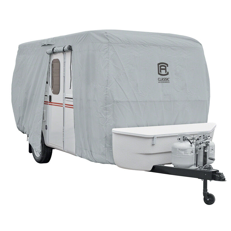 Classic Accessories PermaPro Heavy Duty RV Cover, Molded Fiberglass Travel Trailer, 10'-13' image number 1