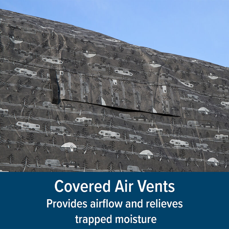 Camco Premium RV Cover, Travel Trailer, 26 to 28.6-Feet, RV Pattern Design image number 13