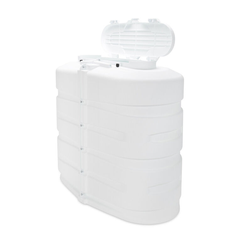 Camco RV Double Propane White Tank Cover - White, 30 lb image number 1